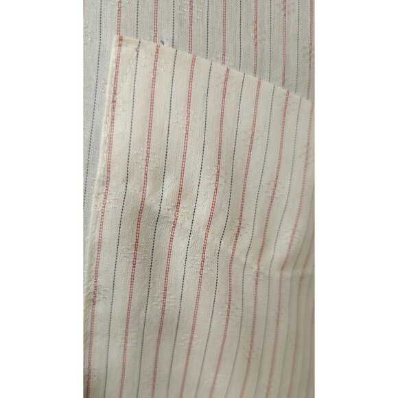 Christopher Hart XL Tall Mans Cream Striped Dots Long Sleeve Textured Shirt - Picture 11 of 12